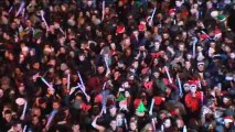 Miles de estudiantes reciben el 2014 en la Plaza Mayor de Salamanca