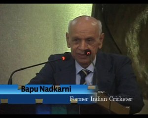 Legendary spinner Bapu Nadkarni at Times Shield Awards