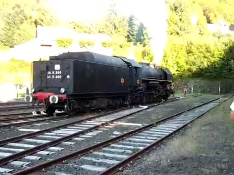141 R 840, voie II, manoeuvre, gare de LE MONT DORE.