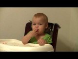 One Year Old Communicates Through Sign Language