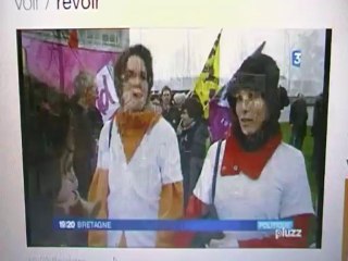 Manifestation syndicale contre le pacte d'avenir.