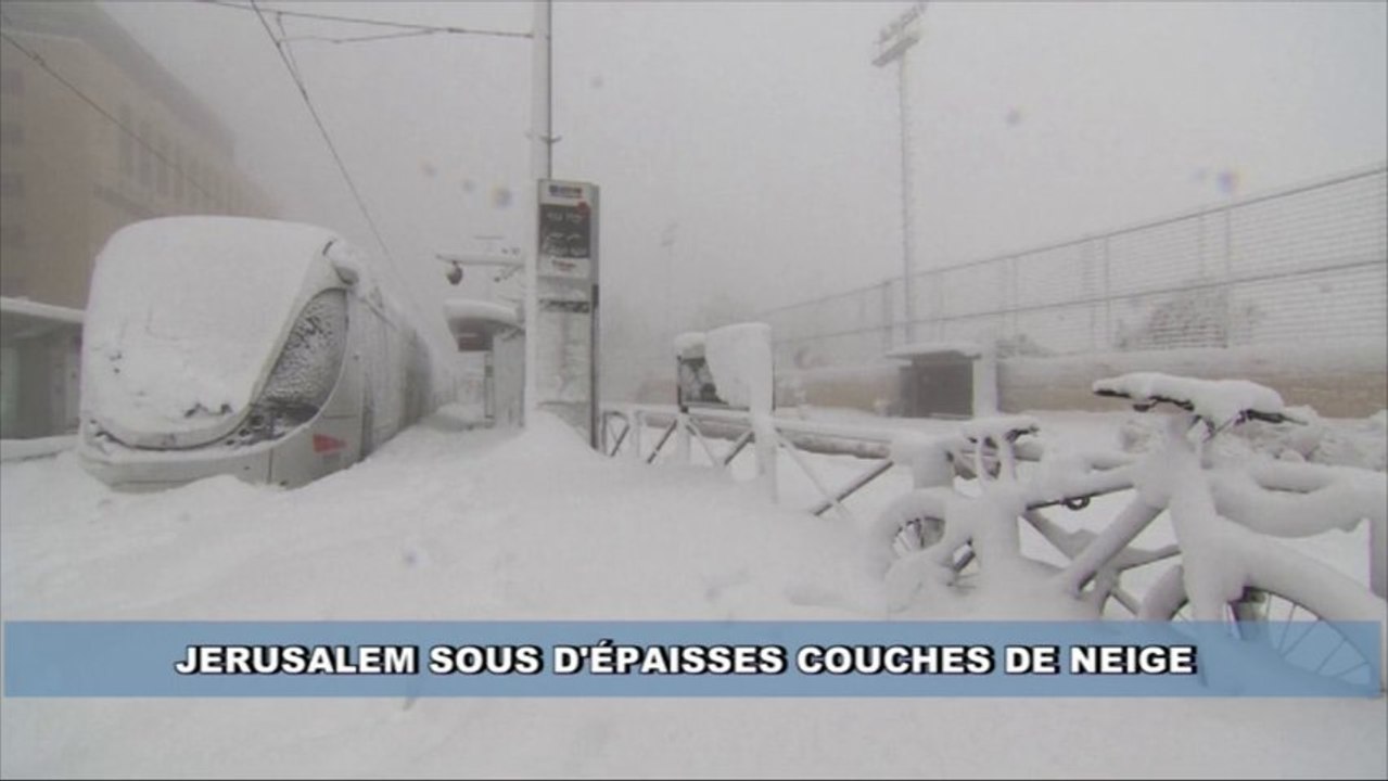 Jerusalem paralysée par la neige