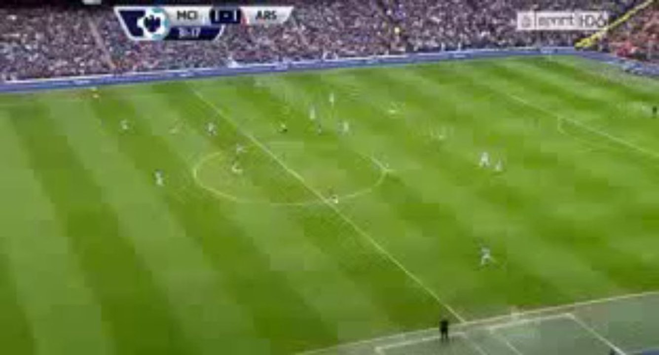 Theo Walcott Goal - Manchester City vs Arsenal 1-1 14.12.2013