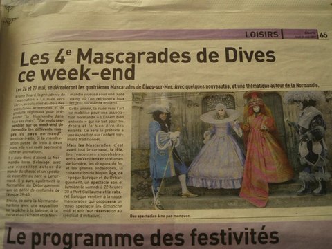 DIVES SUR MER . 4emes mascarades 2012. 4eme masquerade in DIVES SUR MER)