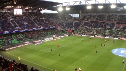 #SRFCPSG les joueurs sont à l'échauffement