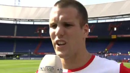 31-07-2011 Ron Vlaar na Feyenoord - Malaga CF