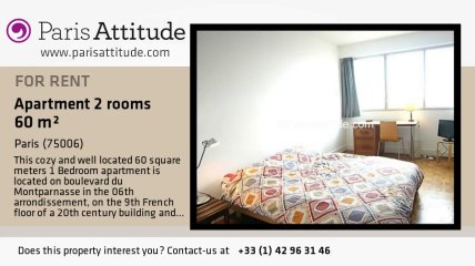 1 Bedroom Apartment for rent - Montparnasse, Paris - Ref. 4312
