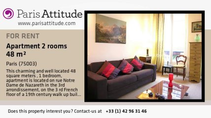 1 Bedroom Apartment for rent - Arts et Métier, Paris - Ref. 5394