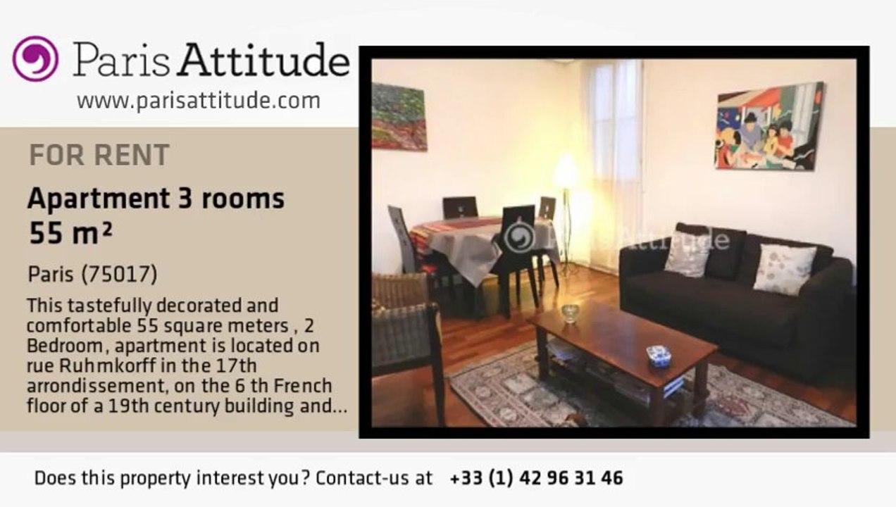 2 Bedroom Apartment for rent - Porte Maillot/Palais des Congrès, Paris - Ref. 8055