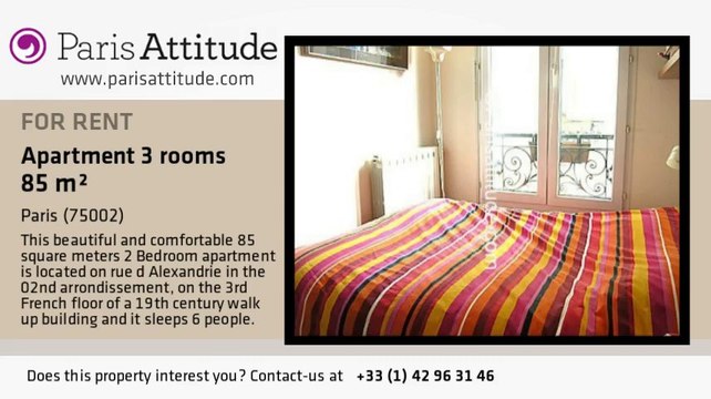 2 Bedroom Apartment for rent - Montorgueil, Paris - Ref. 2928