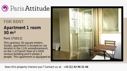 Studio Apartment for rent - Bastille, Paris - Ref. 8753