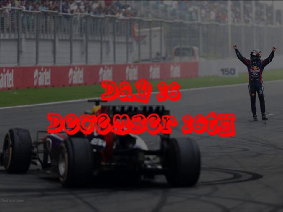 Advent Calendar Day 16 - Sebastian Vettel Tribute