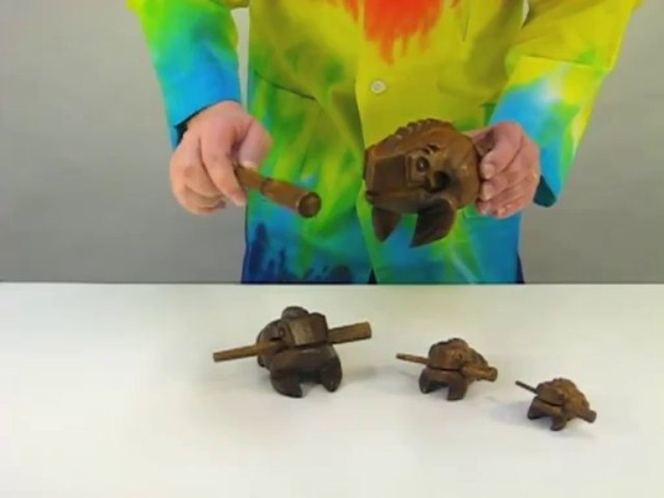 Wooden Percussion Frogs