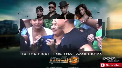 Dhoom-3 Making - Abhishek Bachchan & Uday Chopra on the sets - Aamir Khan, Katrina Kaif