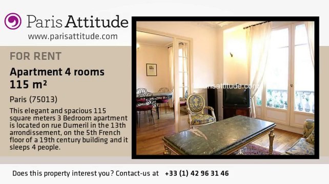 3 Bedroom Apartment for rent - Jardin des Plantes, Paris - Ref. 1916