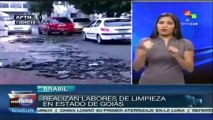 Fuertes estragos por las lluvias en el estado de Goiás, Brasil