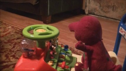 Barney gets kicked in the Face