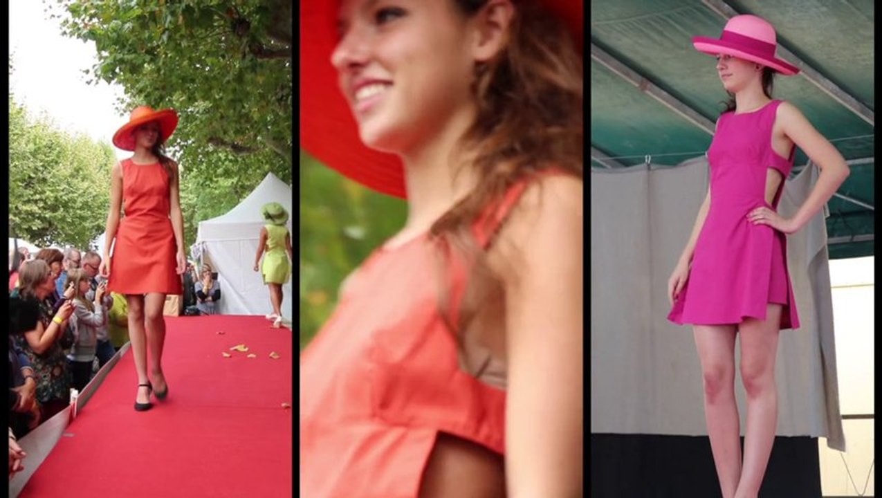 Défilé de mode par la section des métiers de la mode à Gourdon pour la Foire Expo 2013