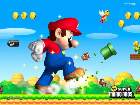New Super Mario Bros DS Walkthrough part 7 of 8 (NDS) Star Coins Guide 1080p