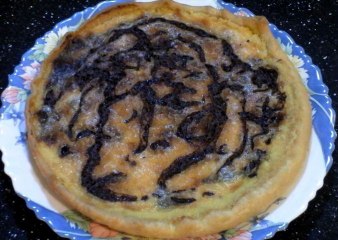 La tarte marbrée citron chocolat