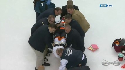 Brooks Orpik Scary Injury After Sucker Punch by Shawn Thornton