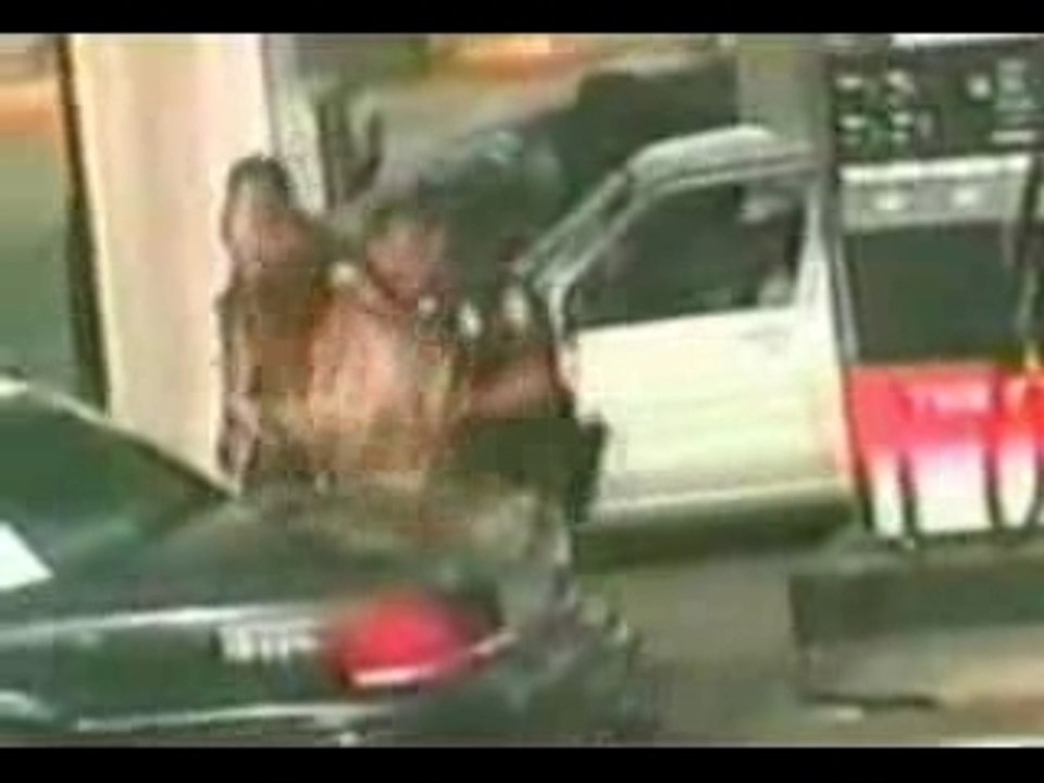 - Police arrest.