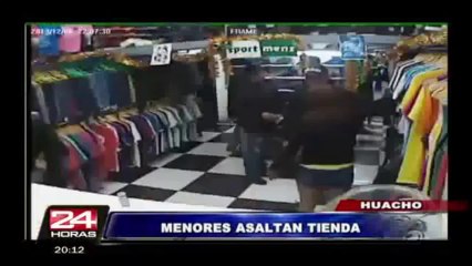 Huacho: detienen a menores de edad que asaltaron tienda de ropa