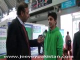 University student Asad Commenting on mega trade exhibition in Expo Lahore.