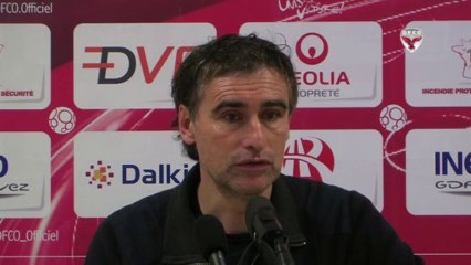 Conférence de presse d'Olivier Dall'Oglio avant DFCO-Clermont Foot