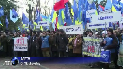 Kiev: manifestation en soutien au président Ianoukovitch