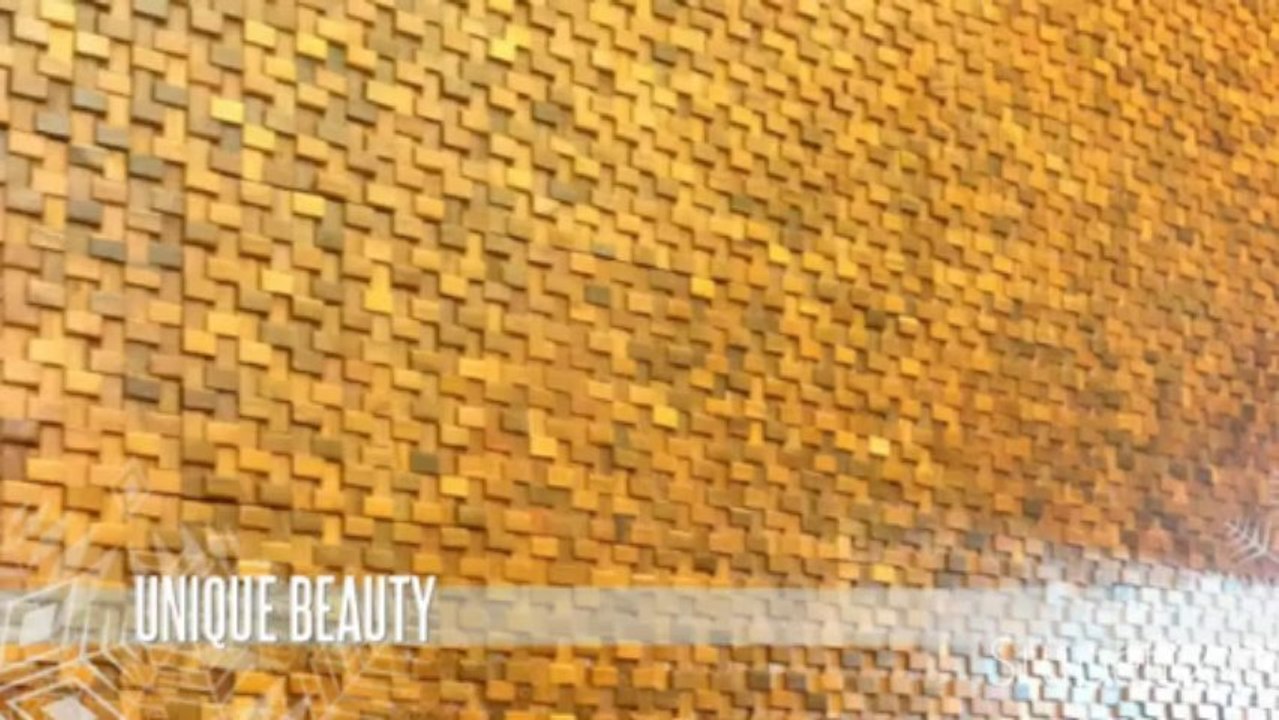 Không gian nội thất sang trọng với mosaic gỗ ốp tường - ốp trần