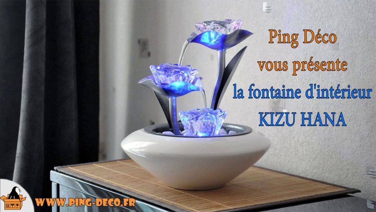 fontaine d'intérieur fleur verre KIZU HANA
