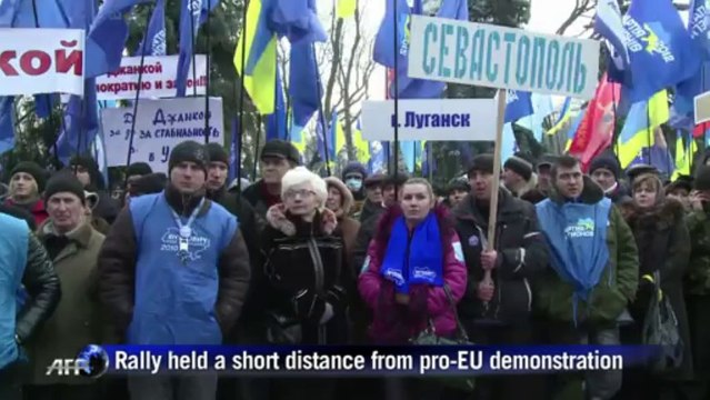 Ukraine's opposition holds mass pro-EU rally