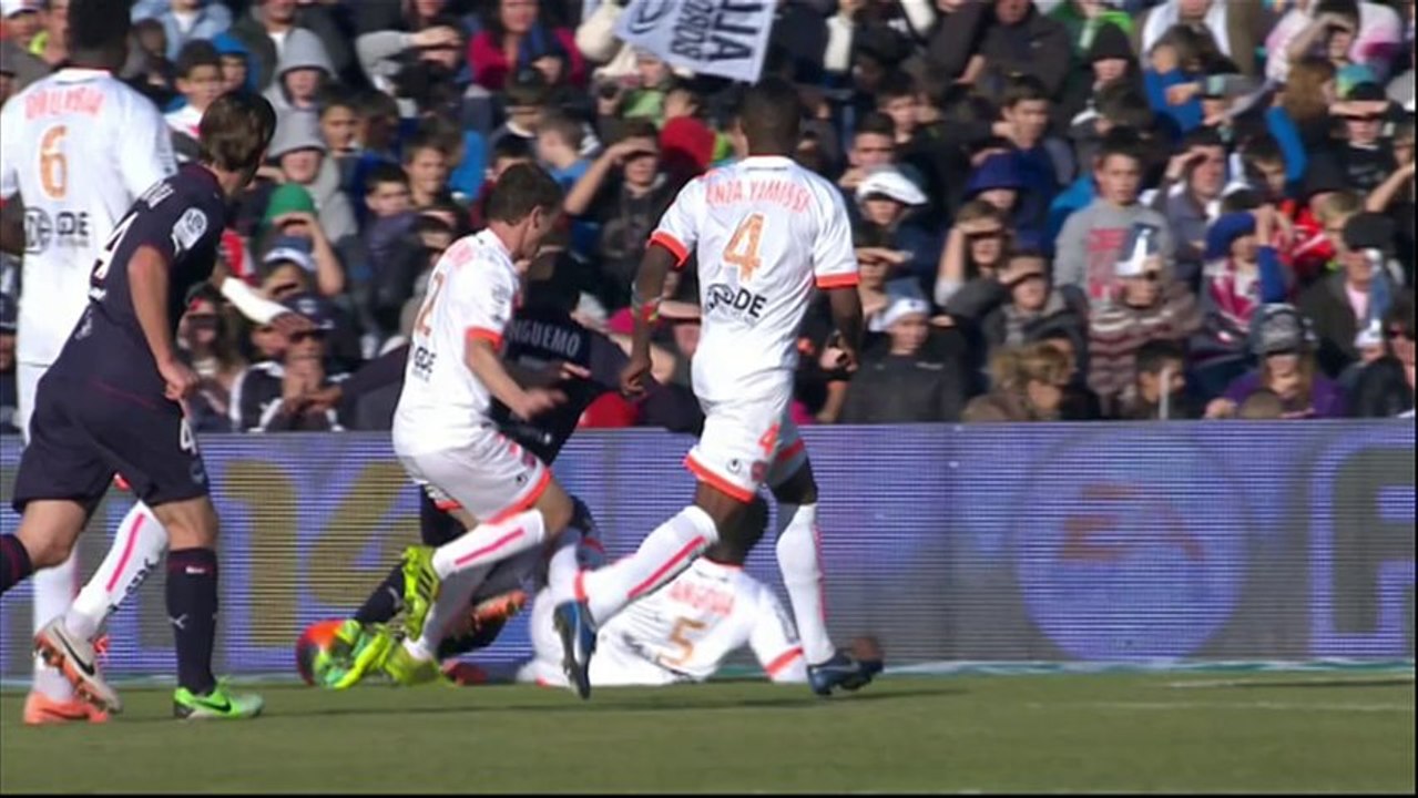 But JUSSIE (58ème pen) - Girondins de Bordeaux - Valenciennes FC - (2-1) - 15/12/13 (FCGB - VAFC)