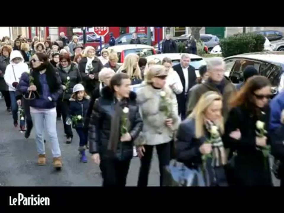 Emotion lors de la marche blanche à la mémoire de la petite Adélaïde