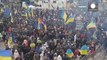 Hundreds of thousands of pro-EU demonstrators gather in Kyiv