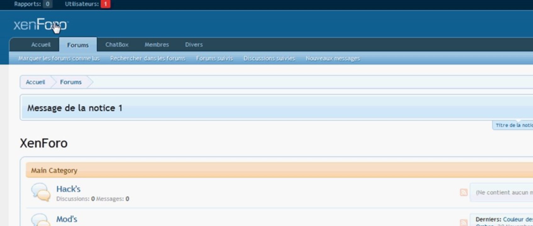 Effet CSS3 sur logo sous Xenforo