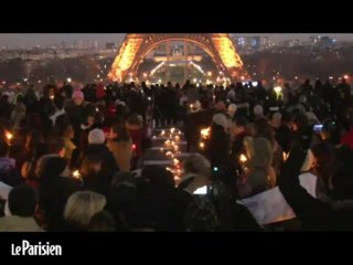 Au Trocadéro, 1000 bougies pour un dernier adieu à Mandela