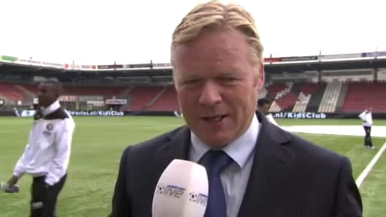 21-08-2011 Ronald Koeman vooraf aan Heracles Almelo - Feyenoord