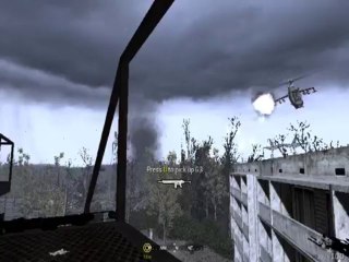 CoD4 All Ghillied Up - killing the 2nd convoy on Veteran - full alert - knife only!