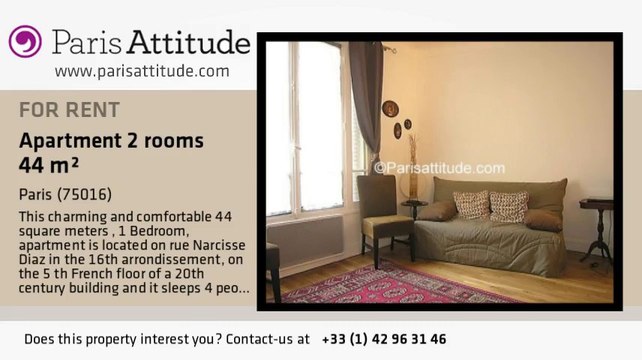 1 Bedroom Apartment for rent - Mirabeau, Paris - Ref. 5848