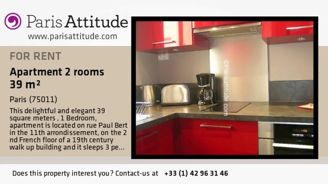 1 Bedroom Apartment for rent - Reuilly Diderot, Paris - Ref. 6448