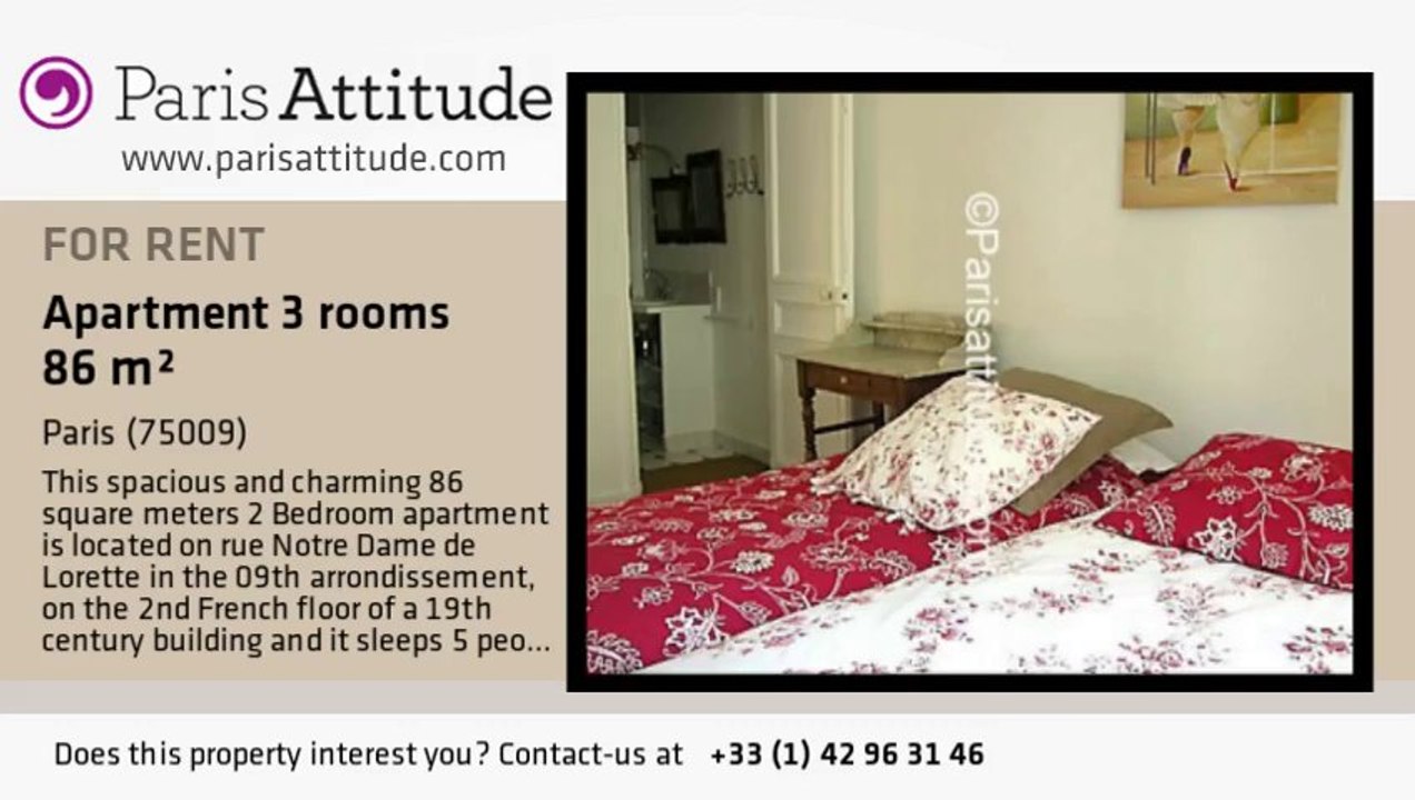 2 Bedroom Apartment for rent - Notre Dame de Lorette, Paris - Ref. 3694