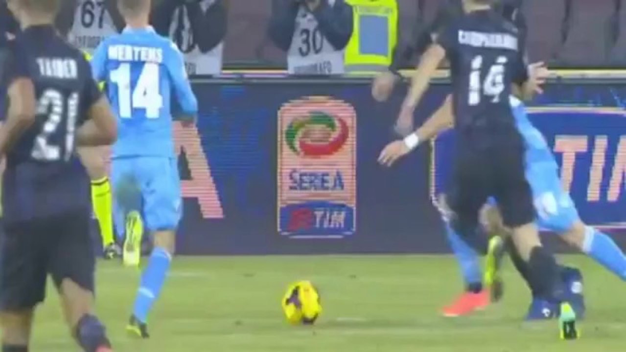 Dries Mertens Goal - Napoli 4-2 Inter - 15-12-2013 Highlights