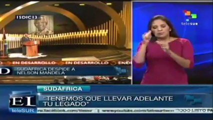 Entre cánticos y oraciones de miles fue enterrado Nelson Mandela