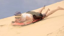 Sand surfing Te Paki