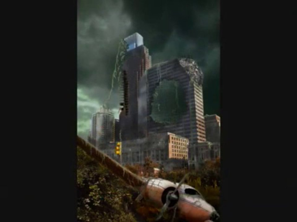 Destroyed City Speed Art