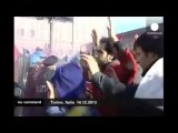 Italy students clash with police and music