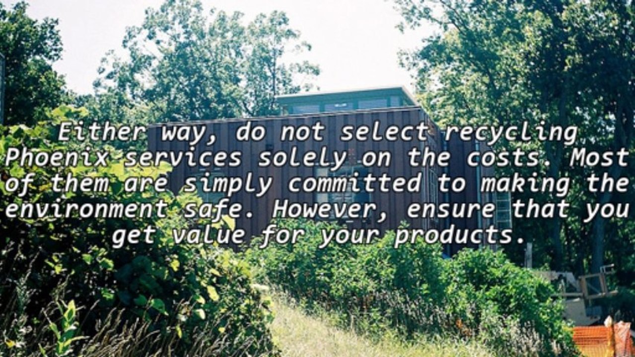 The Benefits Of Investing In Recycling Phoenix AZ Services