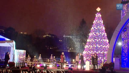 Obama Family Lights National Christmas Tree 2013